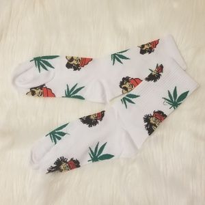 Cheech and Chong socks White